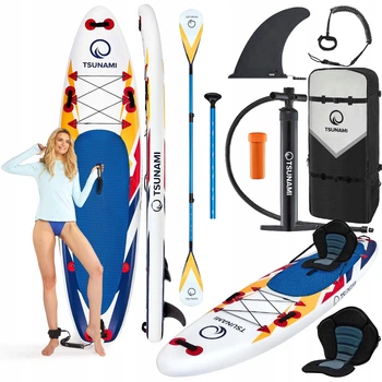 Надувная доска SUP TSUNAMI 320 см с веслом Bolt T06