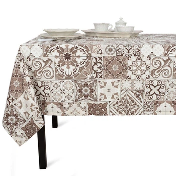 Скатерть хлопковая с восточным принтом "Майолика" Villa Grazia 160x300 см