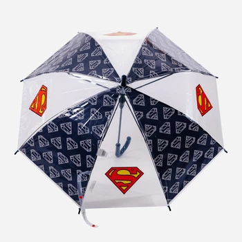 Парасолька-тростина дитяча Disney Super Man SUP 52 50 247 W напівавтомат Біла/Синя (5904009038703)