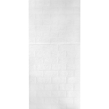 Самоклеющаяся 3D панель Sticker Wall под белый кирпич в рулоне 3080x700x3мм R001-3 SW-00001393