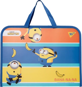 Папка-портфель YES Minions FC на молнии с тканевыми ручками (492172) (5056574418265)