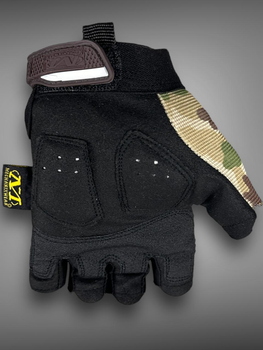 Тактичні рукавички Mechanix M-Pact мультикам, військові захисні безпалі рукавички