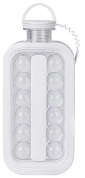 Форма для льда Ason Ice Cube Tray складная бутылка на 17 шариков силиконовая Белая (52191W)