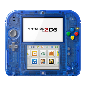 Консоль Nintendo 2DS Pokemon Limited Edition Модифицированная 32GB Trans-Blue + 10 Встроенных Игр Б/У