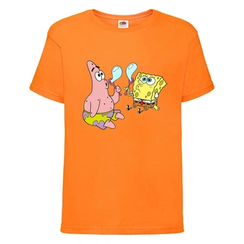 Футболка Спанч Боб 36 (Sponge Bob) оранжевая 104 см