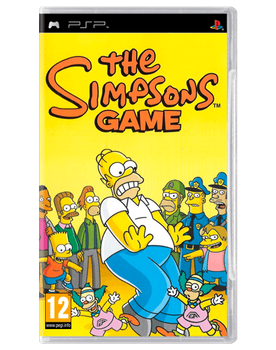 Игра Sony PlayStation Portable The Simpsons Game Английская Версия + Коробка Б/У