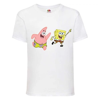 Футболка Спанч Боб 35 (Sponge Bob) біла 104 см