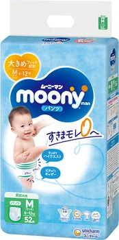 Подгузники-трусики Moony M 6-12 кг 52 шт (4903111152360)