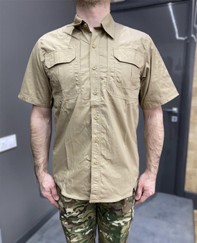 Армійська теніска Yakeda, Койот, сорочка з коротким рукавом, розмір XXL