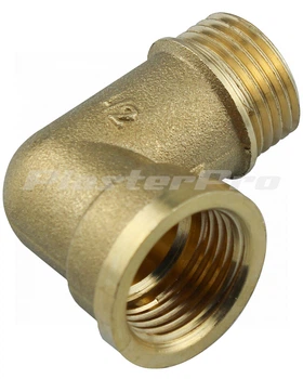 Угольник латунный 1/2"х1/2" внутренняя-наружная резьба