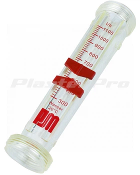 Трубка расходомера воды без гаек MP25 Putzmeister Original (стекло) (колба)