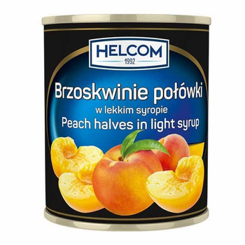 Персик консервированый у сыропе половинками Helcom 4,2 кг 000000203