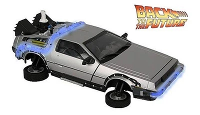 Назад в будущее - Машина времени летающая Back to The Future Part II Movie Hover Delorean Time Machine with Lights Jada Toys