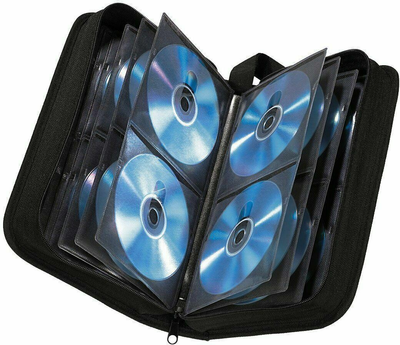 Чохол для компакт-дисків Hama 104 CD Нейлоновий Чорний (4007249116178)