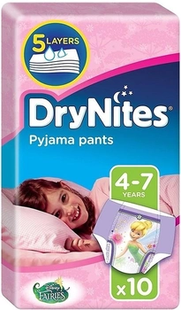 Pieluchomajtki Huggies DryNites dla dziewczynki 4-7 lat 10szt. (5029053527581)