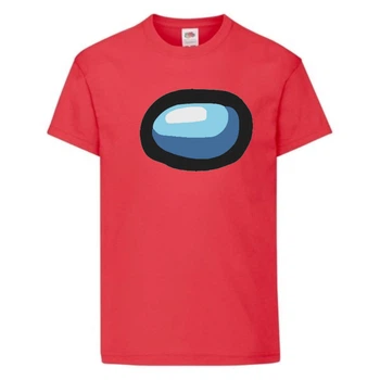 Футболка детская Амонг АС (Among US) красная (among-us-004-red) 128 см