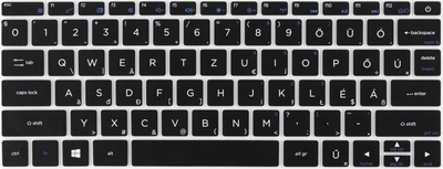 Наклейка на клавиатуру Umax 12WX-HU Англійська / Угорська (UMM260010)
