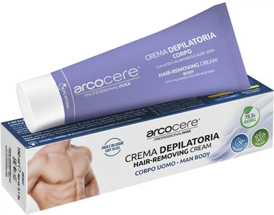 Крем для видалення волосся для чоловіків Arcocere Hair-removing Cream Man body 150 мл (DE501) (8024908985018/8024908995017)