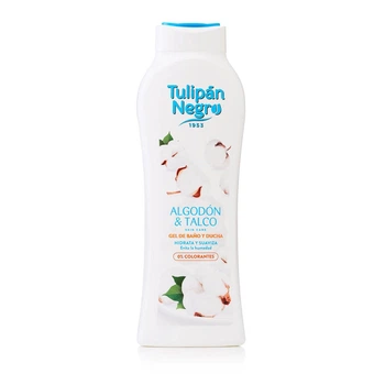 Гель для душу "Бавовна і тальк" Tulipan Negro Shower Gel 650мл