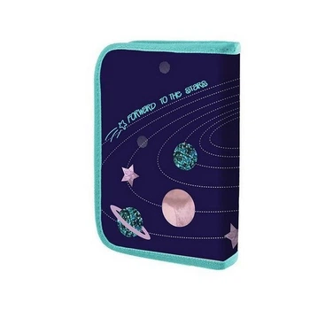 Пенал твердый Yes HP-04 Cosmos, одинарный, с 2 клапанами (533370)
