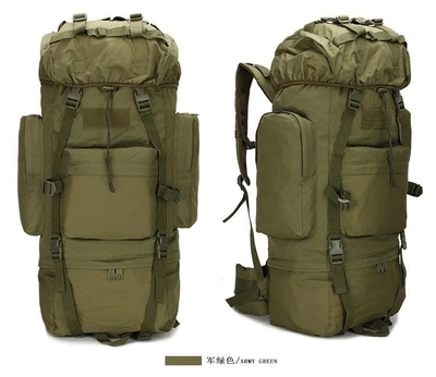 Тактичний військовий рюкзак 70 літрів Attack Зелений