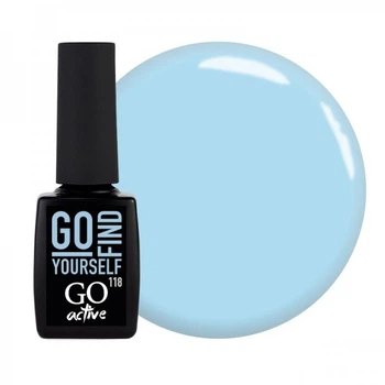Гель-лак GO Active 118 Go Find Yourself свіжий блакитний 10 мл (2907928993132)