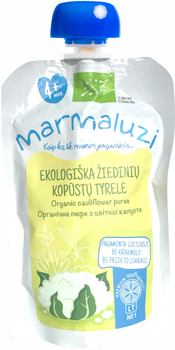 Органічне пюре Marmaluzi з Цвітної капусти в паучі 90 г (4779031614468