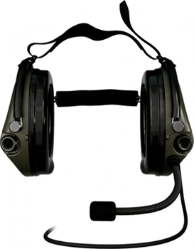 Активні навушники для стрільби Sordin Supreme Mil CC Neckband Green Nexus (з заднім тримачем)
