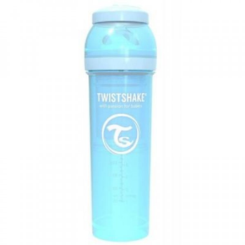 Пляшечка для годування Twistshake антиколькова 330 мл, світло-блакитна (69871)