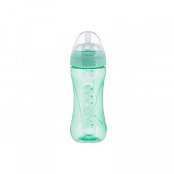 Пляшечка для годування Nuvita Mimic Cool 330мл зелена (NV6052GREEN)
