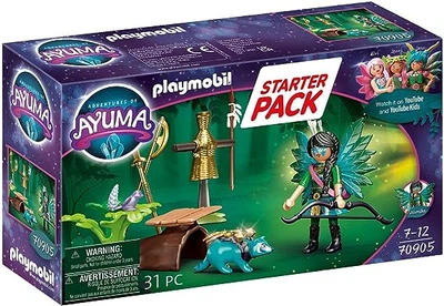 Zestaw figurek Playmobil Ayuma Starter Pack Knight Fairy z szopem praczem (70905)(4008789709059)