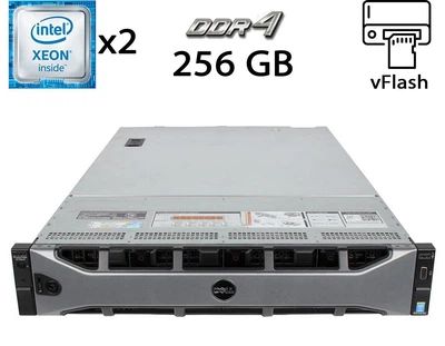 Сервер Dell PowerEdge R730xd 24SFF 2U Rack / 2x Intel Xeon E5-2697 v3 (14(28) ядер по 2.6-3.6 GHz) / 256GB DDR4 / no HDD / Matrox G200eR2 / 2x 1100W б/у