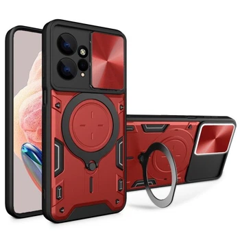 Защитный чехол Deexe Magnetic Space для Xiaomi Redmi Note 12 - Red