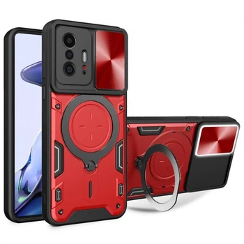 Защитный чехол Deexe Magnetic Space для Xiaomi 11T / 11T Pro - Red