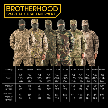Кітель тактичний армійський для ЗСУ Brotherhood A-такс фг ріп-стоп польовий 40-158