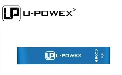Фитнес резинка для спорта U-Powex, латексная, Light, легкая, Синий (2107234201)