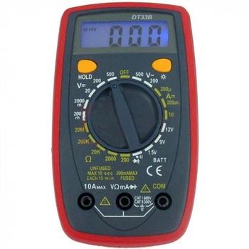 Цифровой мультиметр Digital Tech DT33B с подсветкой