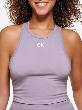 Спортивний топ для бігу жіночий Calvin Klein 953283296 L Бузковий (1159785311)