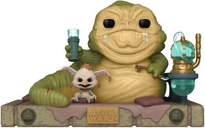 Фигурка Funko Pop Фанко Поп Return of the Jedi 40th Jabba w/salacious&nbsp;Звёздные войны Джабба Хатт 15 см JW 611