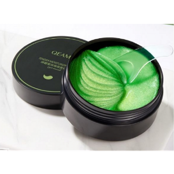 Гидрогелевые патчи под глаза от отеков темных кругов QEAMEU DEEP SEA ALGAE MOISTURIZING EYE MASK с экстрактом бурых водорослей 60 шт восстанавливающие