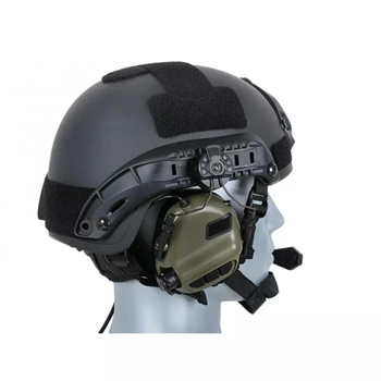Тактичні навушники EARMOR M32Н Olive з кріпленням