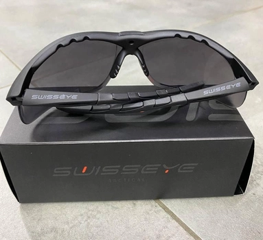 Очки тактические Swiss Eye Lancer, Затемненное стекло, сертифицированы, 1 сменное стекло, баллистические очки