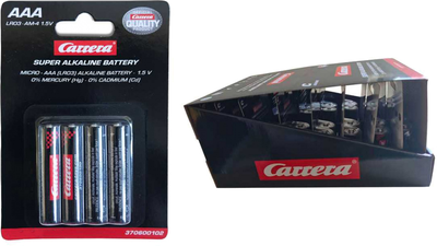 Лужні батарейки Carrera 600102 AAA 1.5 В LR03 8 шт. (9003150121428)