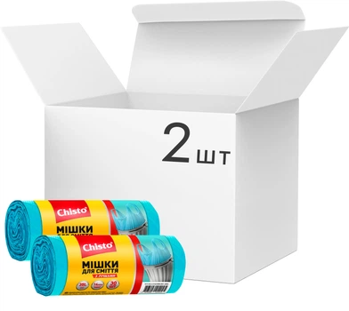 Набір мішків для сміття Chisto з ручками 35 л 2 уп х 30 шт (2000998939755)