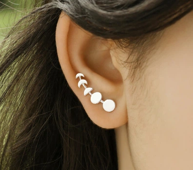 Сережки клаймбери зі срібла 925 (АРТ. №698) Dadiverin Jewelry