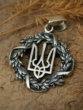 Кулон Тризуб зі шнуром 60 см. Срібло 925°. (АРТ. №132/60) Dadiverin Jewelry