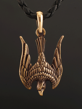 Кулон “Сокіл” з бронзи (АРТ. №198b) Dadiverin Jewelry