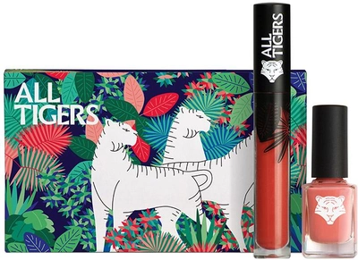 Zestaw kosmetyków All Tigers Natural & Vegan Lips & Nails (3701243221050)