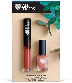 Набір косметики All Tigers Natural & Vegan Lips & Nails (3701243221050)