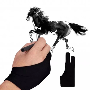 Перчатки для рисования для графических планшетов ANTI-TOUCH на два пальца M
